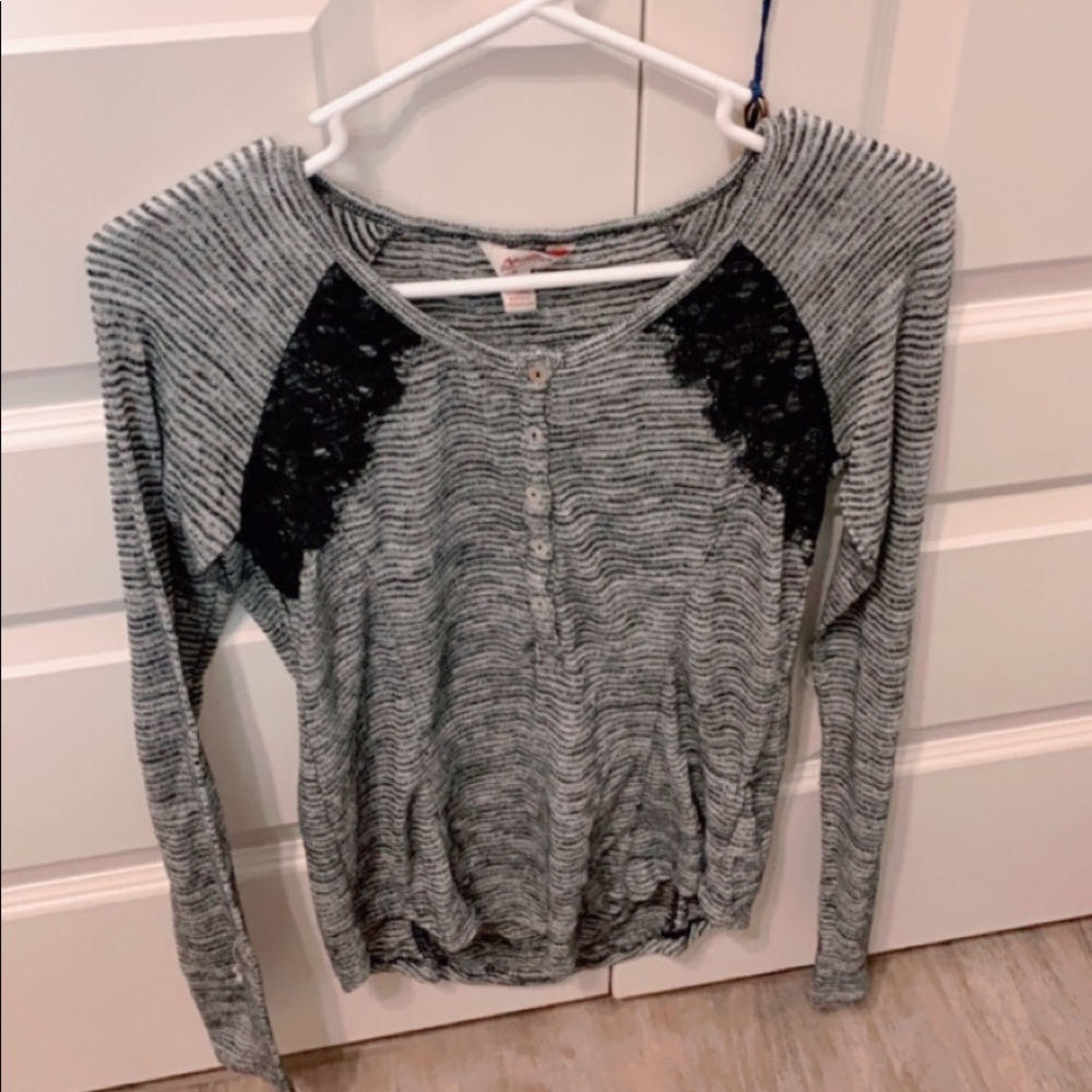 Grey and Black Long Sleeve
